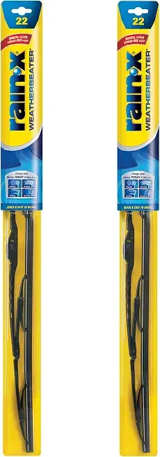 Rain-X 820149 WeatherBeater Wiper Blades, 22" Windshield Wipers (Pack of 2), Automotive Replacement Windshield Wiper Blades That Meet Or Exceed OEM Quality And Durability
