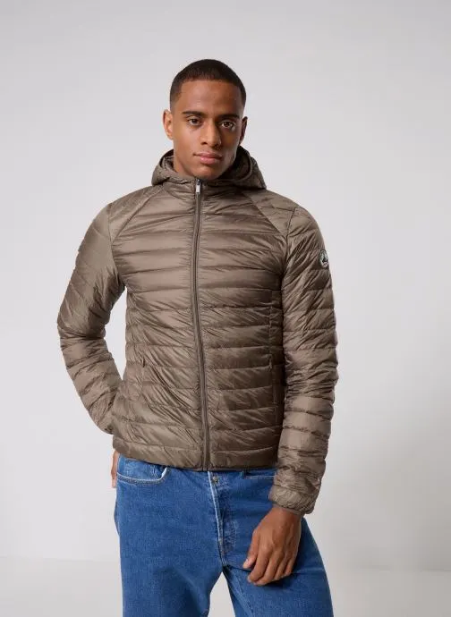 Gewatteerde jassen Nico heren beige