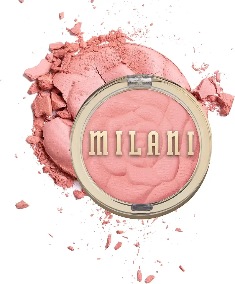 Milani Rose Blush, Powder Blush for Cheeks, Cruelty Free Makeup - Shape, Contour & Highlight Face for a Natural Matte Finish -Tea Rose
