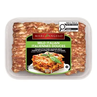 Mild Italian Ground Pork Sausage Meat
