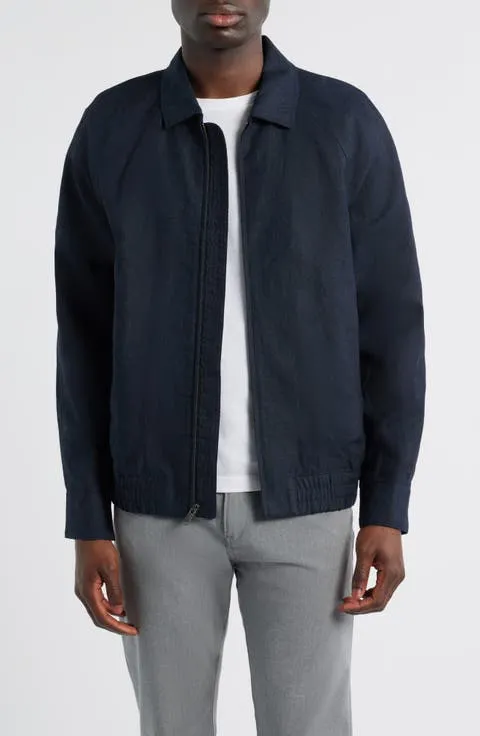 Nordstrom Linen Harrington Jacket