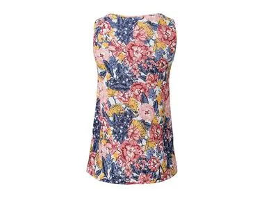 Camiseta sin mangas con cuello redondo para mujer