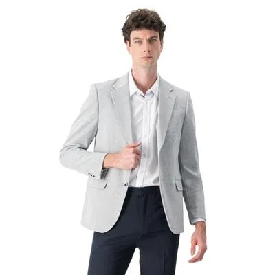 Saco Hummo Hombre Liso Con Botones