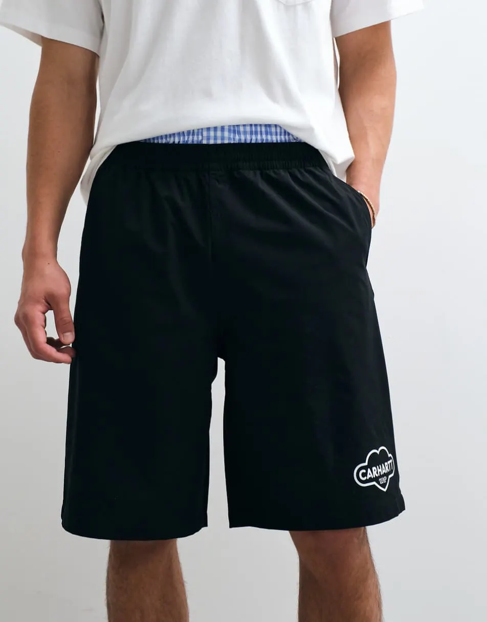 Carhartt WIP cloud heart logo swim trunks in black