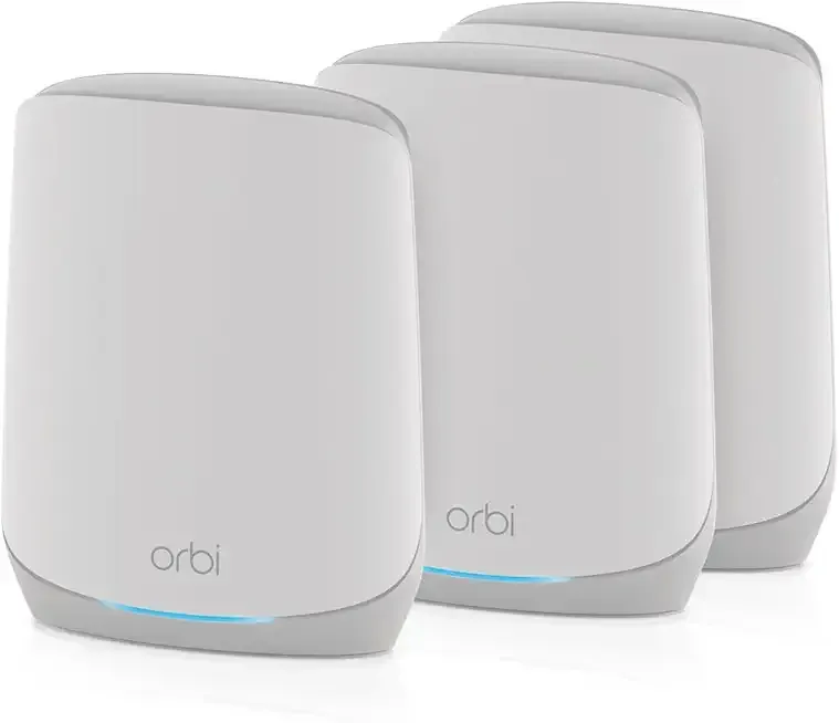 Orbi Whole Home Tri-Band WiFi 6 Mesh Network System (RBK663) – Router with 2 Satellite Extenders, Security Features, Coverage up to 6,600 sq. ft., 75 Devices - AX3800 (Up to 3.8Gbps)