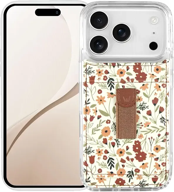 Walli Cases for iPhone 17 Pro Max Case Aesthetic Sport Wallet Phone Case Card Holder, Securely Holds up to 2 Cards - Cute, Trendy Phone Cover fits iPhone 17 Pro Max, with Finger Strap