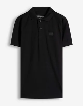 Polo - Piqué - Nero