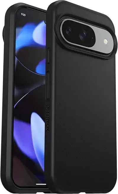 OtterBox Google Pixel 9 & 9 Pro React Series Case - Black, Ultra-Thin, Pocket-Friendly, Raised Edges Protect Camera & Screen, Wireless Charging Compatible