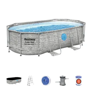 Piscina fuori terra tubolare BESTWAY Swimvista grigio H 1 x L int 4.27 x 2.5 m