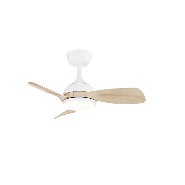 Ventilador de techo con luz silencioso DC Sulion Sunset Wifi blanco 75 cm