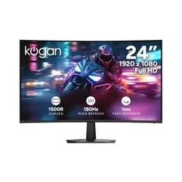 Kogan 24" Curved Full HD 180Hz 1ms FreeSync Gaming Monitor (1920 x 1080)