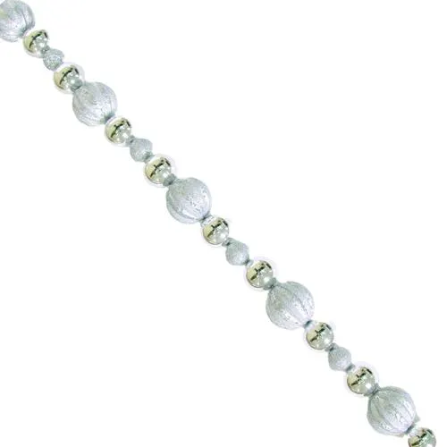 Enchanted Forest® 6' Silver 3.15" Shatterproof Ornament Garland