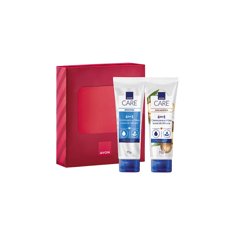 Presente Avon Care Duo Luvas Original E Macadâmia