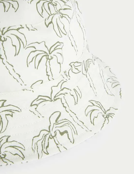 Bedruckter Bucket Hat für Kinder aus reiner Baumwolle (1–13 J.)