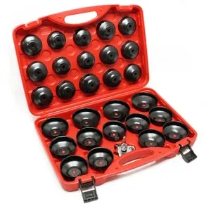 Set chiavi a tazza per filtro olio chiave a ragno 29 pezzi acciaio al carbonio universale