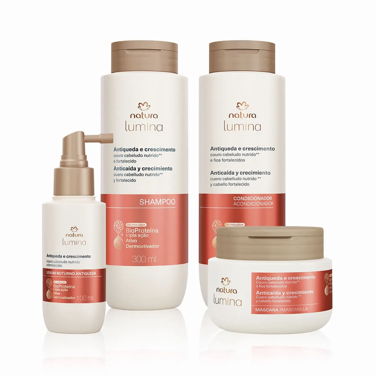 Kit Lumina Antiqueda e Crescimento (4 produtos)