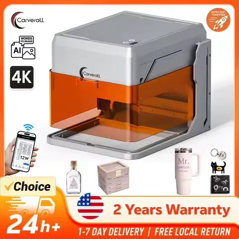 Laser Engraver Machine Desktop WiFi USB 3W/5W/10W Optional High Precision Laser Cutter Engraving Cutting for DIY Wood Leather