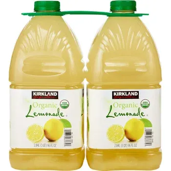Kirkland Signature, Organic Lemonade, 96 fl oz, 2-count