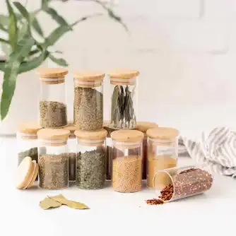 Kates Kitchen Tall Glass Spice Jar 100ml