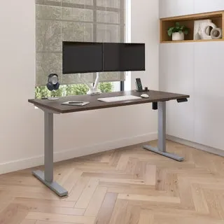 Upstand Plus 60” Adjustable Height Desk with Charging Station