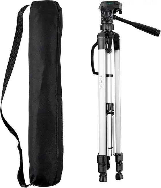 Amazon Basics 60 inch Lightweight Tripod with Bag, Black