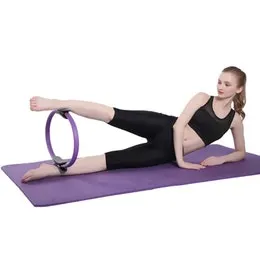 Pilates & Yoga Toning and Exercise Ring - Superior Unbreakable Fitness Magic Circle for Toning Thighs Abs and Legs - Dual Padded Non Slip Handles - Great for Toning Inner and Outer Thighs