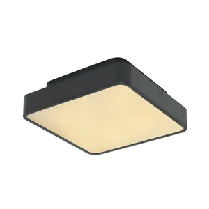 Plafoniera da esterno Mitsu Ø 30 cm nero IP44, 2XE27 INSPIRE