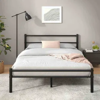 Zinus Metal Bed Frame w/ Headboard - Queen