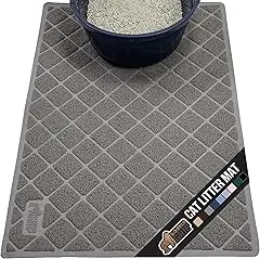 GORILLA GRIP Cat Litter Box Mat, Water…