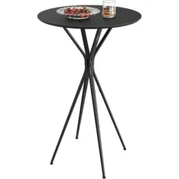 VASAGLE Modern Style Round Bar Cocktail Table