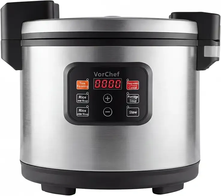 Commercial Rice Cooker & Warmer, Extra Large Rice Cooker, Professional Industrial Grain Cooker with Large Capacity, Easy One-Touch Operation, for Restaurant, Canteen and Hotel