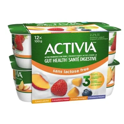 Probiotic Yogurt, Lactose Free, Strawberry/Blueberry/Peach/Mango