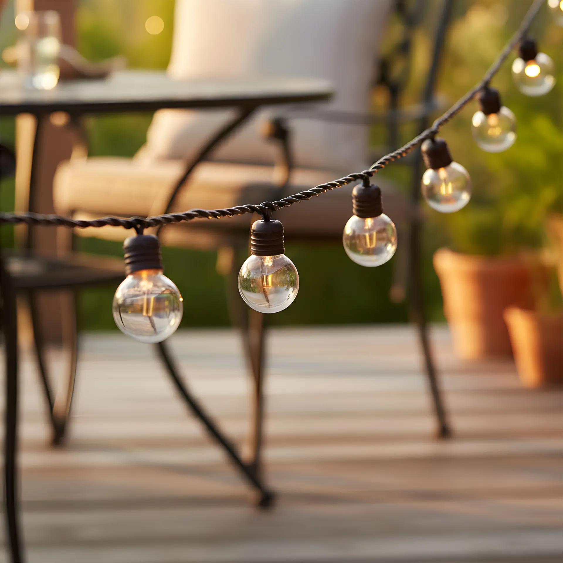 48-ft Plug in Brown Indoor String Light with 100 LED Globe Bulbs