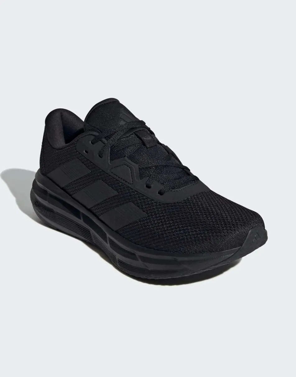 adidas performance Galaxy 7 running shoes in core black / core black / core