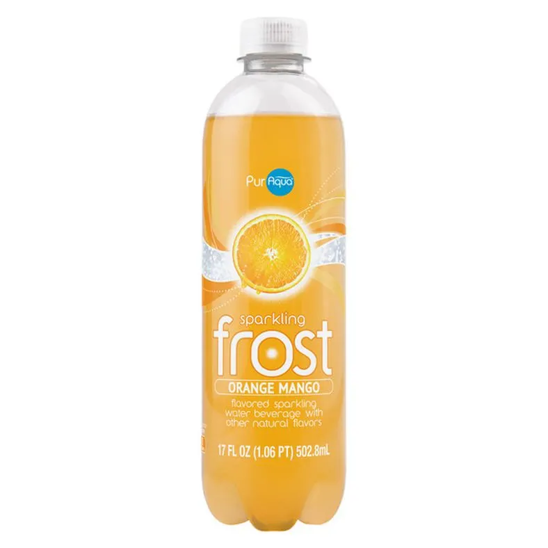 Puraqua Orange Mango Sparkling Flavored Frost Water