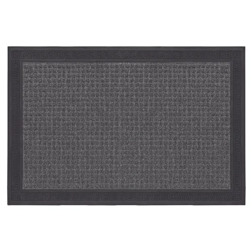 Multy Home™ Grey/Black 24" x 36" Needlepunch Door Mat