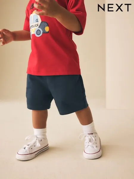 Navy Blue Jersey Shorts (3mths-7yrs)