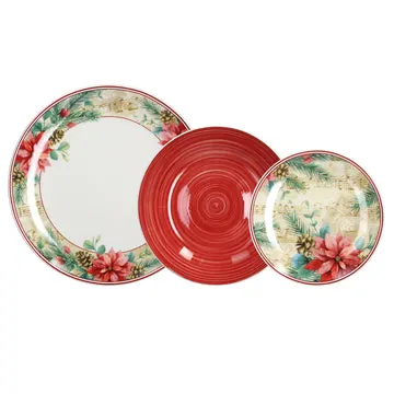 Servizio di piatti Sinfonia in porcellana Multicolor Linea Madison