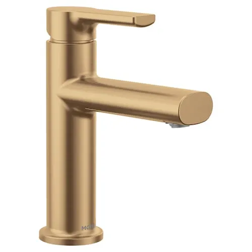 Meena Single Hole Single-Handle Bathroom Sink Faucet in Bronzed Gold (Drain and Valve Included)