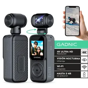 Cámara Deportiva GADNIC 4K WiFi Gran Angular 135° Moto Visión Nocturna Para Casco