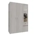 Closet Murano 4 puertas Ceniza 120 cm