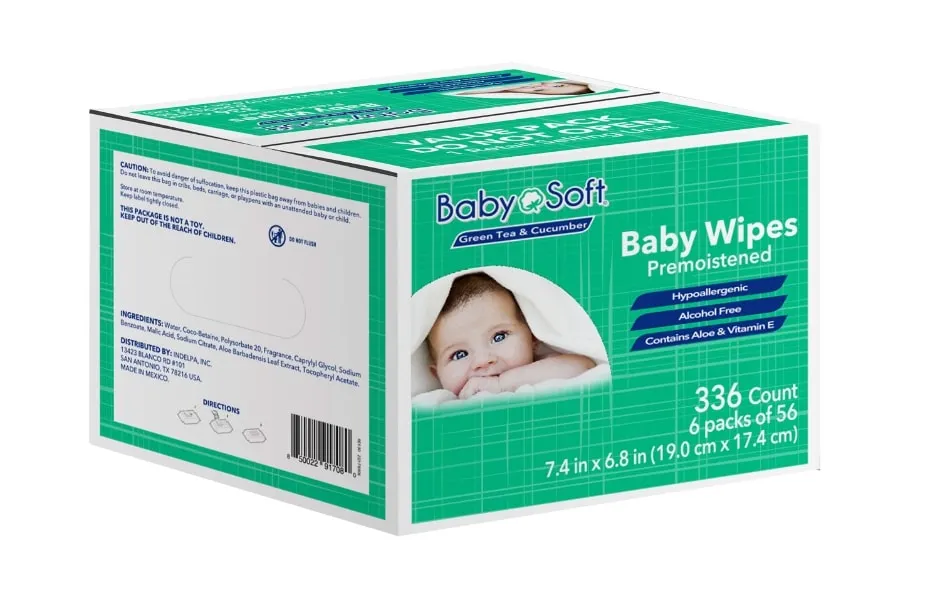 Baby Soft Green Tea and Cucumber Baby Wipes, 336 ct.