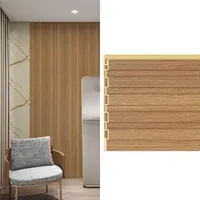 Revestimiento pared Wall Panel WPC café claro 16 x 240 cm