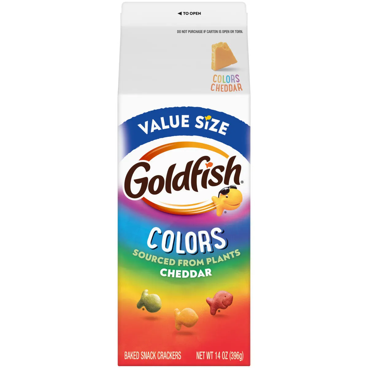 Goldfish Colors Cheddar Cheese Crackers, 14 Oz Bag