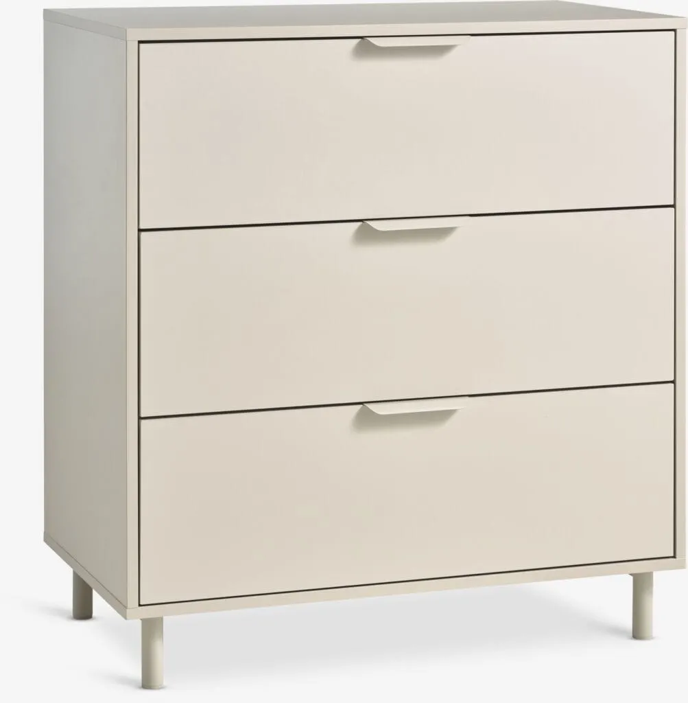 Cassettiera 3 cassetti SKAVE beige