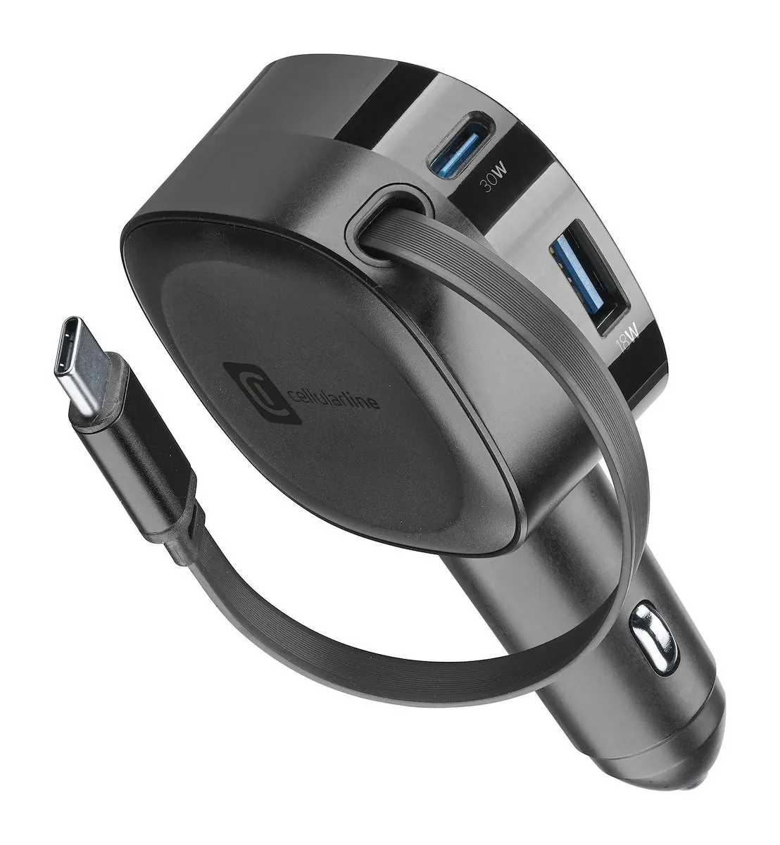 CELLULARLINE - RETRACTABLE CAR CHARGER