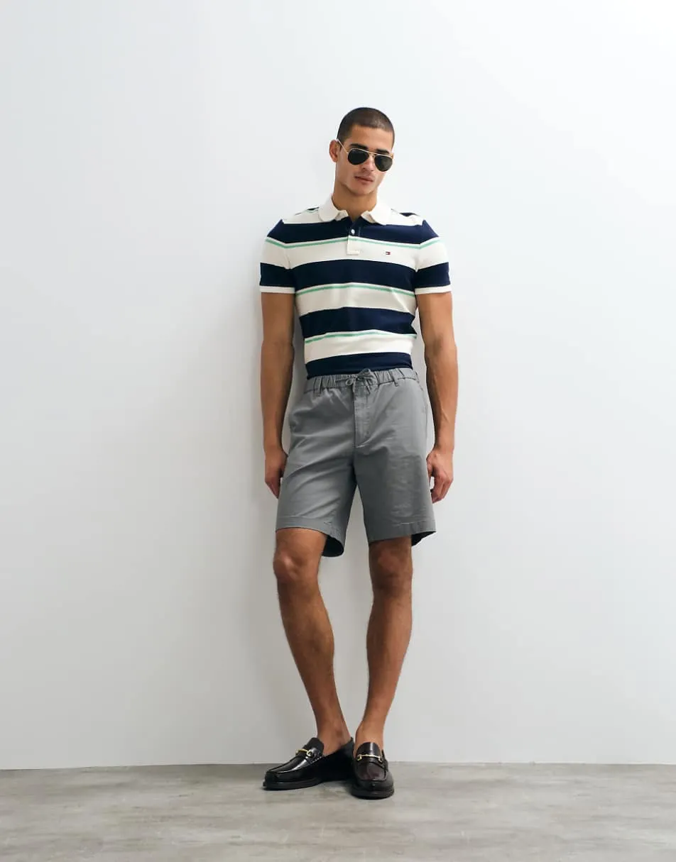 Jack & Jones drawstring chino shorts in grey