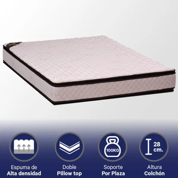 Colchon Metal Kavanag 140 x 190 x 28