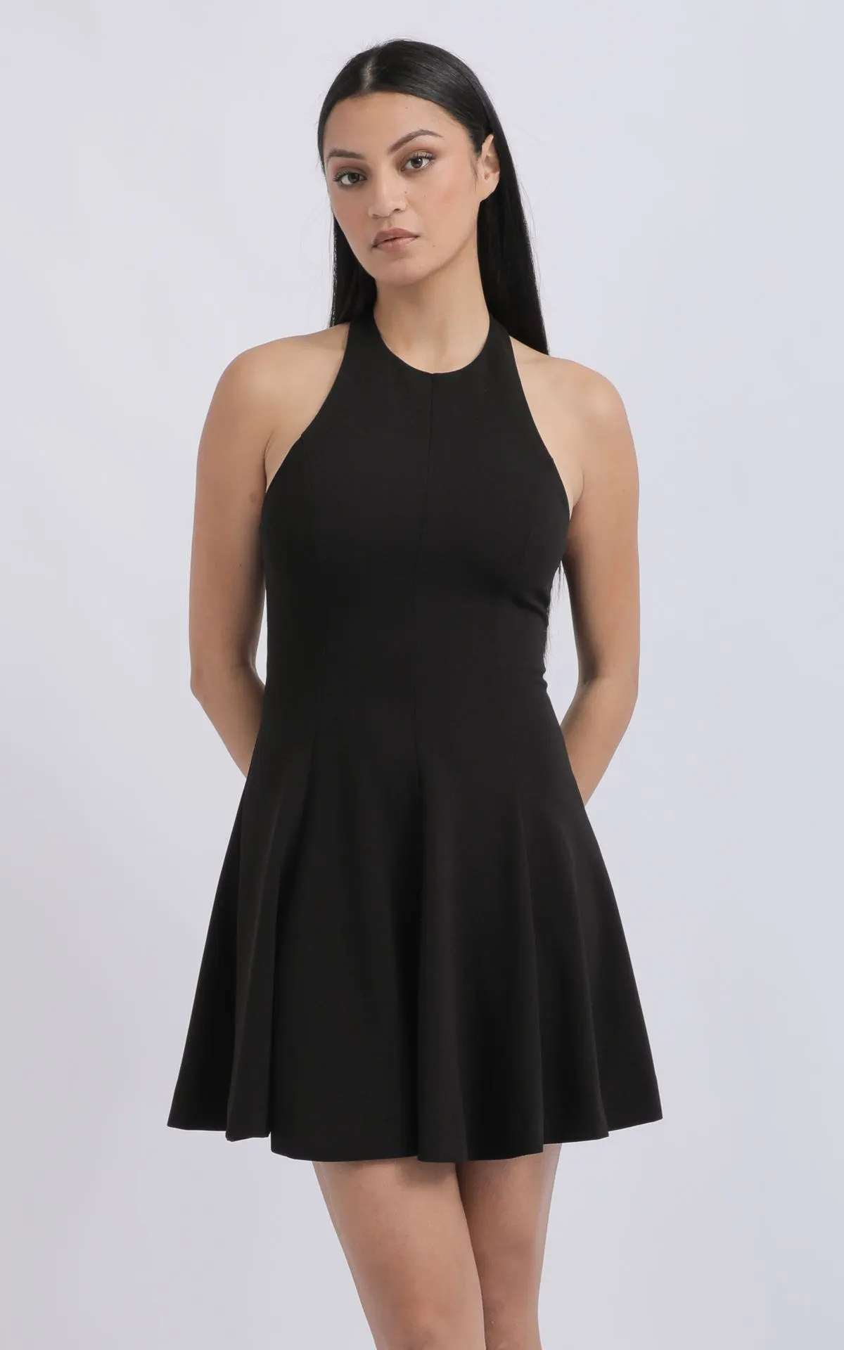 Scuba Halter Mini Dress