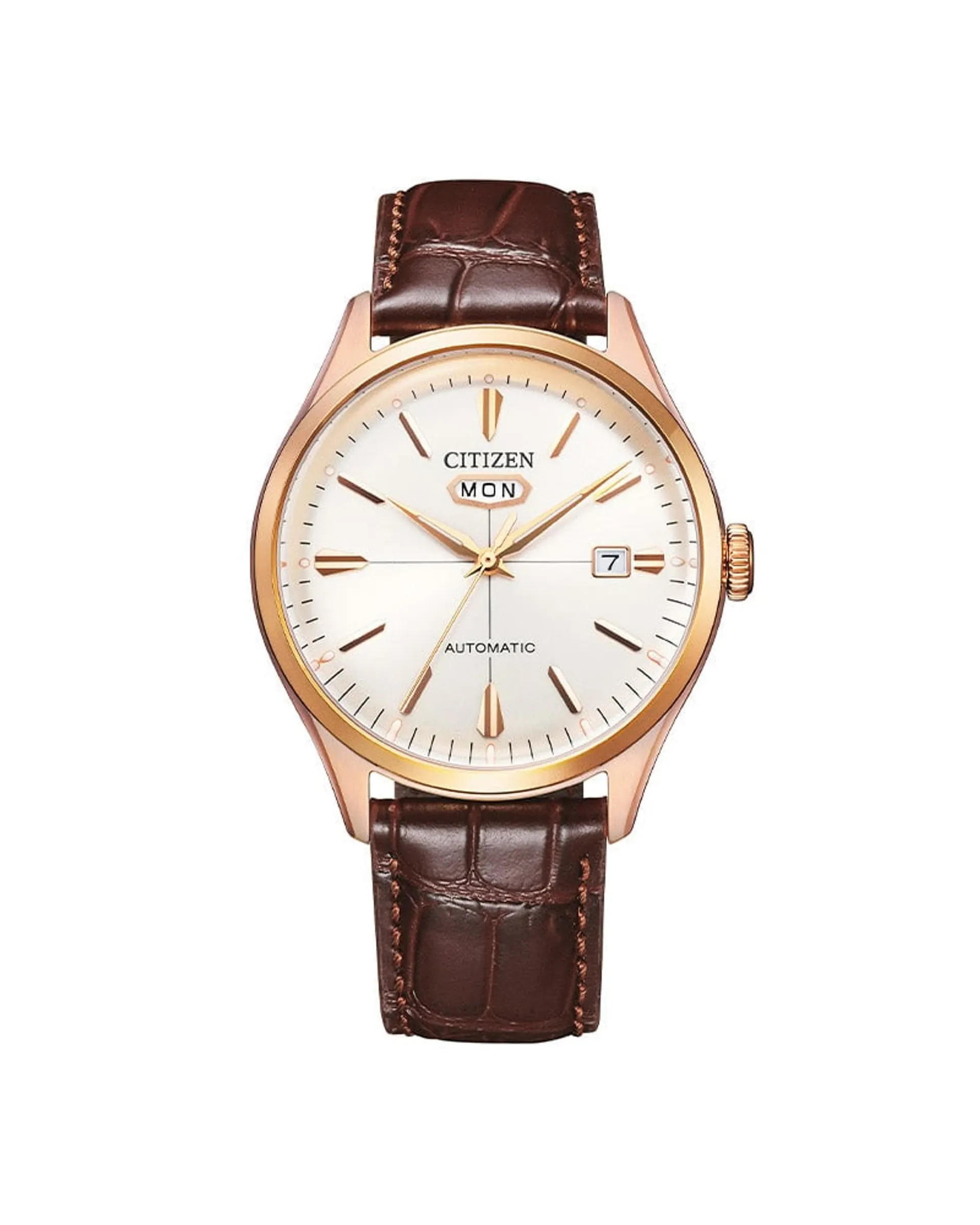 Aviator Automatic herreklokke med brun rem (40mm)